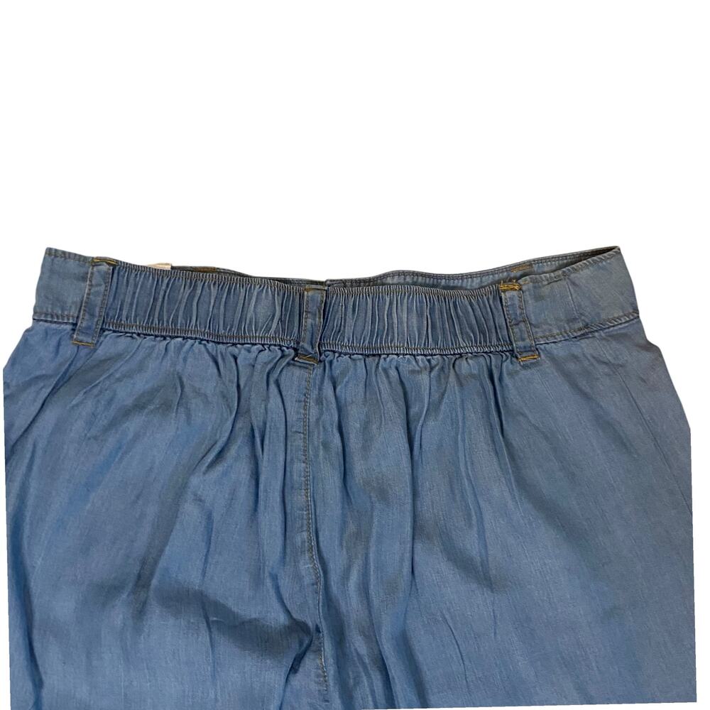 NWT Rewash Patch Pocket Wide Leg Effortless Denim Super High Rise Size Medium - Picture 12 of 12